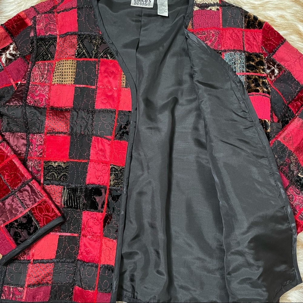 Chico’s Silk Blend Patchwork Jacket - image 6